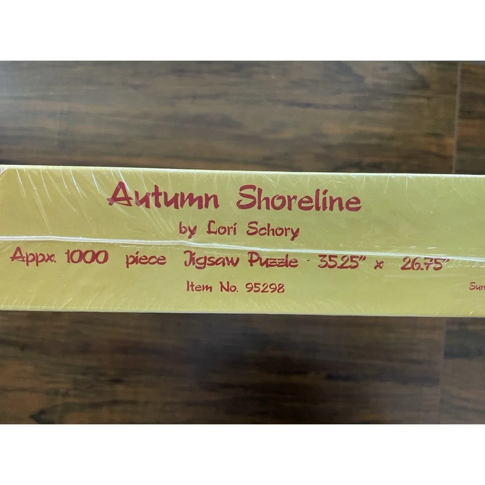 Autumn Shoreline Jigsaw Puzzle 1000 pieces Sunsout Sealed Special Shape